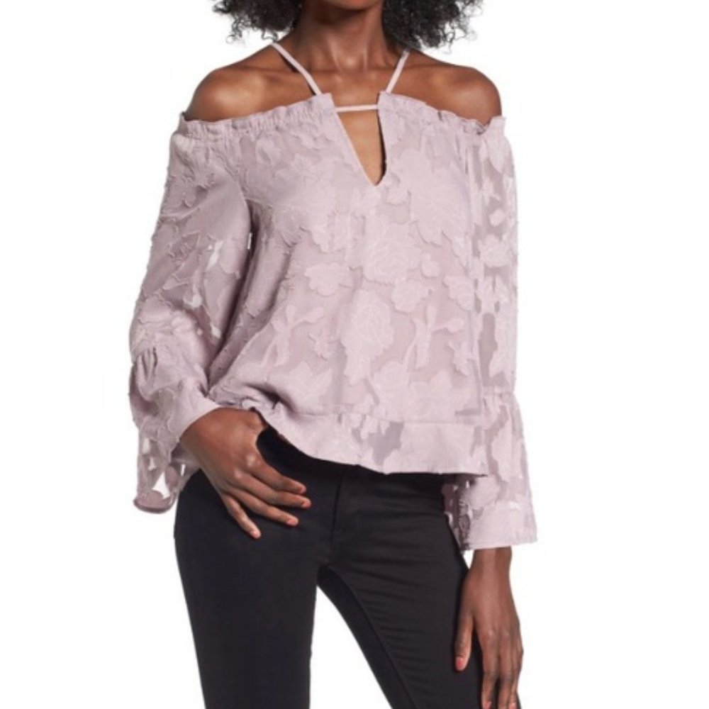 Leith Cold Shoulder Floral Blouse